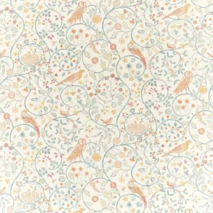 blue botanical cotton fabric from William Morris & Co