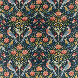 blue animal printed fabric from William Morris & Co