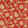 red botanical linen fabric from William Morris & Co