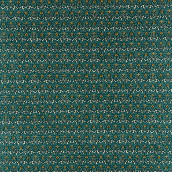 green botanical cotton fabric from William Morris & Co