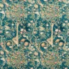blue botanical linen fabric from William Morris & Co