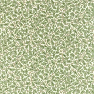 green botanical cotton fabric from William Morris & Co