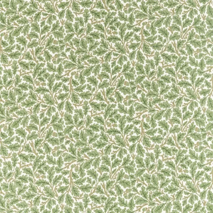 Oak Fabric - Forest / Cream swatch