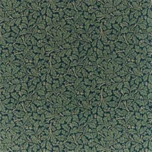 green botanical cotton fabric from William Morris & Co