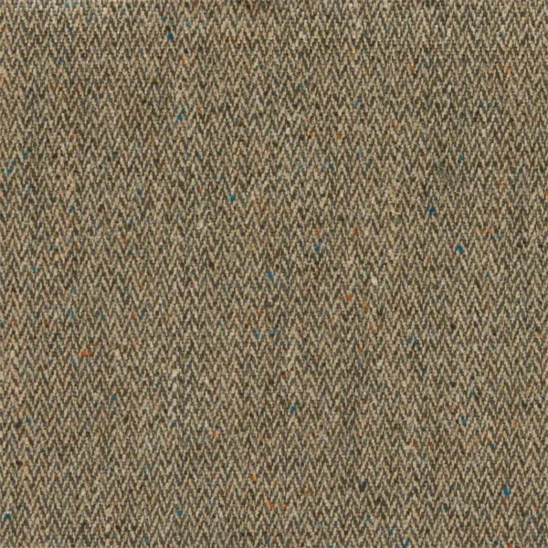Brunswick Fabric - Bottle by brown plain linen fabric from William Morris & Co