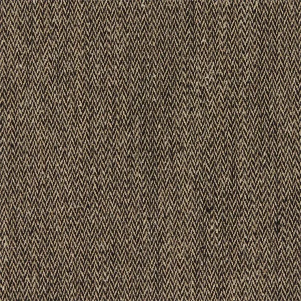 Brunswick Fabric - Soot by black-grey plain linen fabric from William Morris & Co