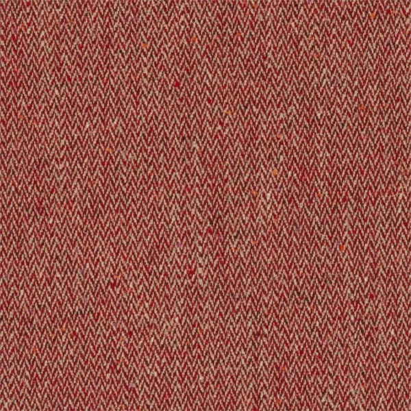 red plain linen fabric from William Morris & Co