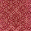 red botanical embroideried fabric from William Morris & Co