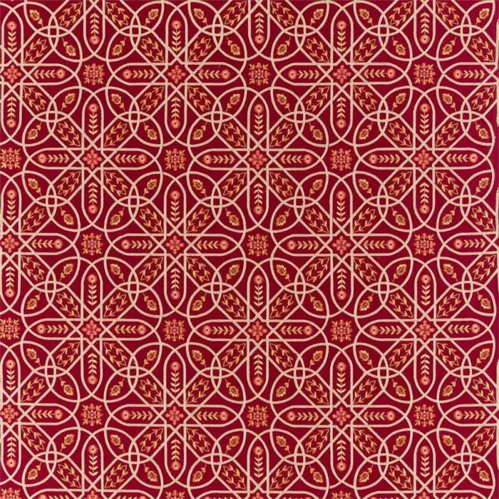 Brophy Embroidery Fabric - Wine swatch