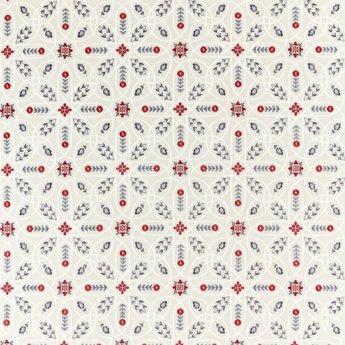 Brophy Embroidery Fabric - Indigo swatch