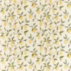 yellow botanical embroideried fabric from William Morris & Co