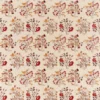 red botanical embroideried fabric from William Morris & Co
