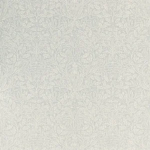 black-grey botanical woven fabric from William Morris & Co