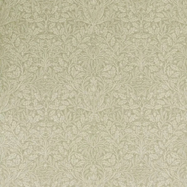 green botanical woven fabric from William Morris & Co