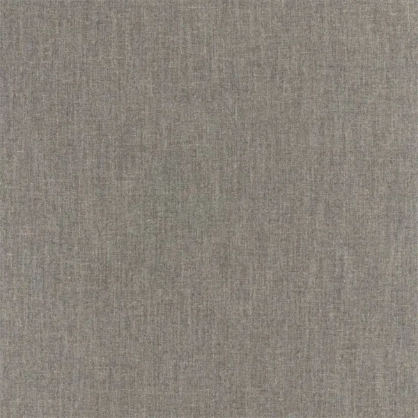 Hoy Fabric - Flint by black-grey plain woven fabric from William Morris & Co