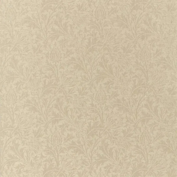 brown botanical woven fabric from William Morris & Co