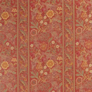 multicolour botanical woven fabric from William Morris & Co
