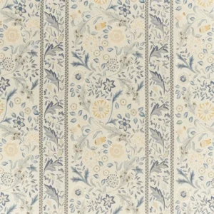 blue botanical woven fabric from William Morris & Co