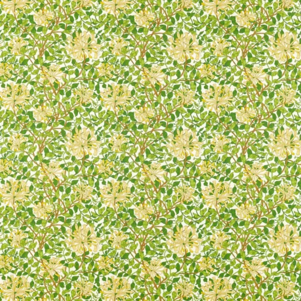 green botanical printed fabric from William Morris & Co