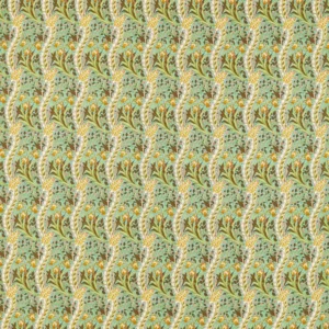 green botanical printed fabric from William Morris & Co