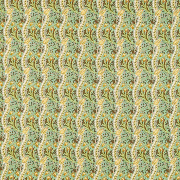green botanical printed fabric from William Morris & Co