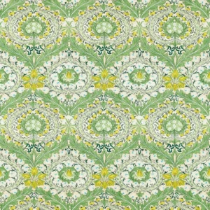 green botanical printed fabric from William Morris & Co
