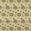 blue botanical linen fabric from William Morris & Co