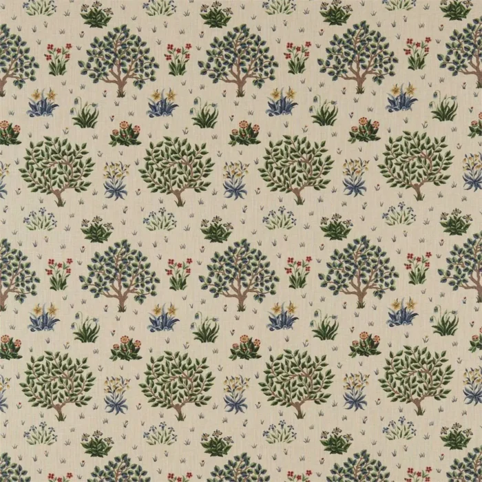 Orchard Fabric - Forest / Indigo swatch