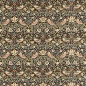 blue animal cotton fabric from William Morris & Co