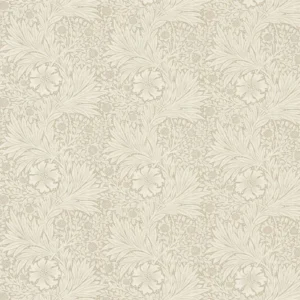 neutral botanical linen fabric from William Morris & Co