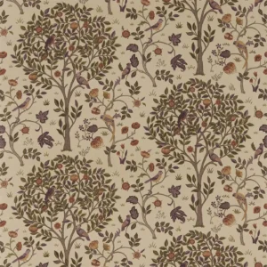 green animal linen fabric from William Morris & Co