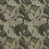 black-grey botanical cotton fabric from William Morris & Co