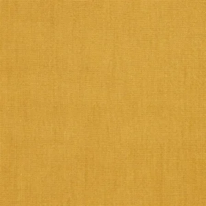 yellow plain linen fabric from Designers Guild