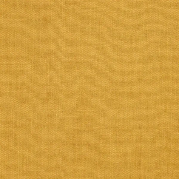 yellow plain linen fabric from Designers Guild