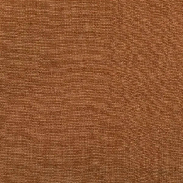 Brera Lino Fabric - Burnt Umber by brown plain linen fabric from Designers Guild