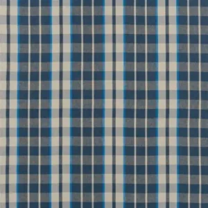 blue checked linen fabric from Designers Guild