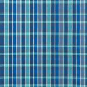 blue checked cotton fabric from Designers Guild
