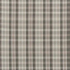 black-grey checked cotton fabric from Designers Guild