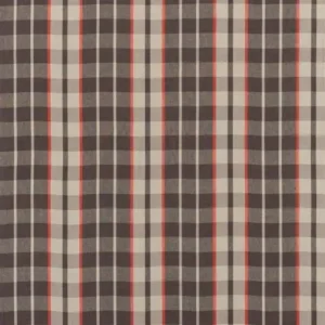 brown checked linen fabric from Designers Guild