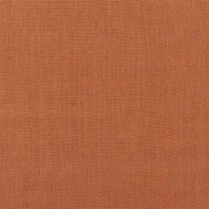 orange plain linen fabric from Designers Guild