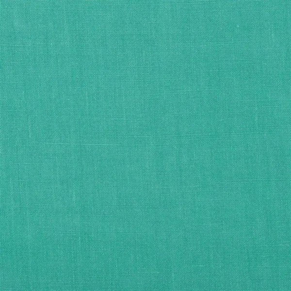 Brera Lino Fabric - Capri by blue plain linen fabric from Designers Guild
