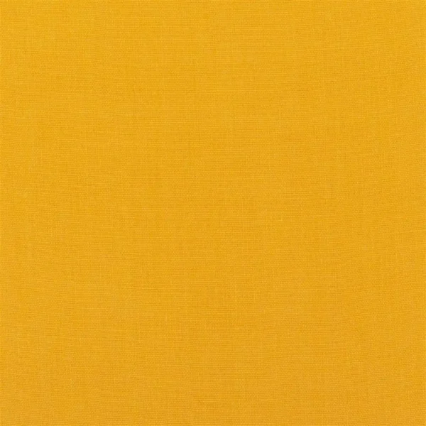 Brera Lino Fabric - Mango by yellow plain linen fabric from Designers Guild