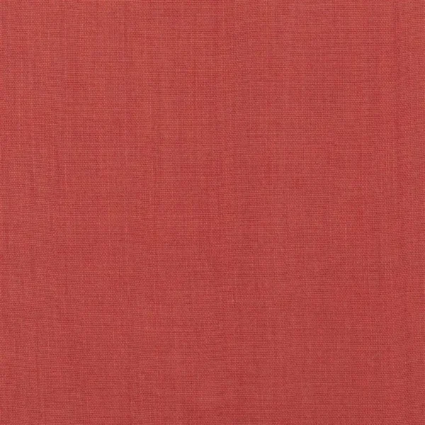 Brera Lino Fabric - Terracotta by red plain linen fabric from Designers Guild