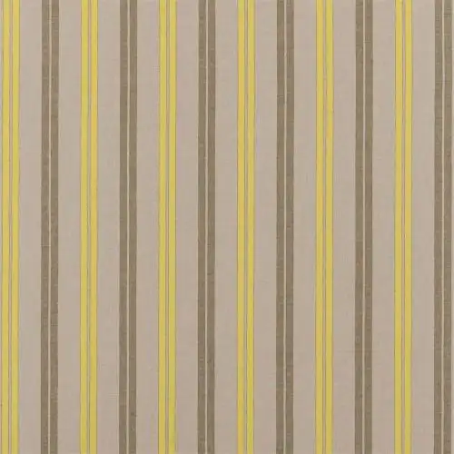 Brera Strada Fabric - Alchemilla by yellow striped linen fabric from Designers Guild