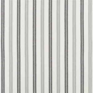 black-grey striped linen fabric from Designers Guild