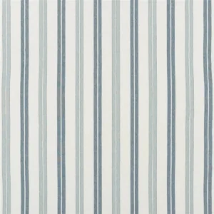 blue striped linen fabric from Designers Guild