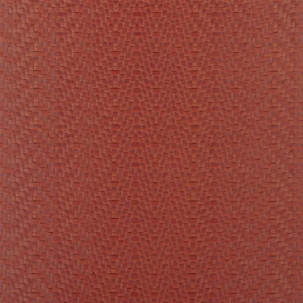 Matara Tessere Fabric - Cinnamon by red geometric woven fabric from Designers Guild