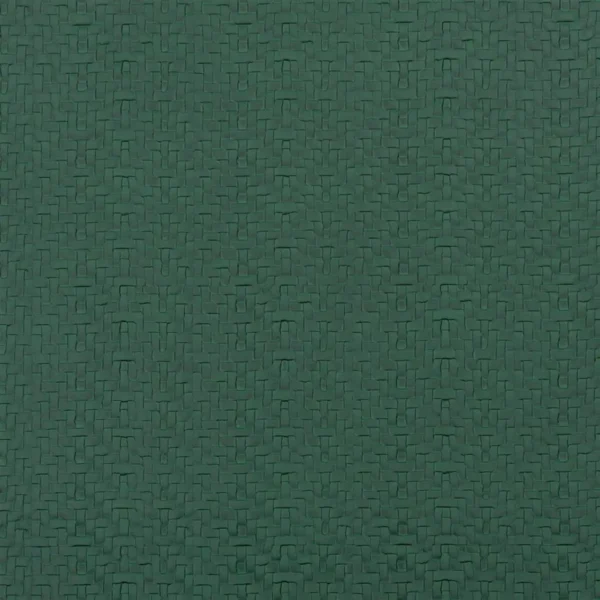 Matara Tessere Fabric - Forest by green geometric woven fabric from Designers Guild