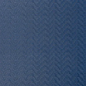 blue geometric woven fabric from Designers Guild