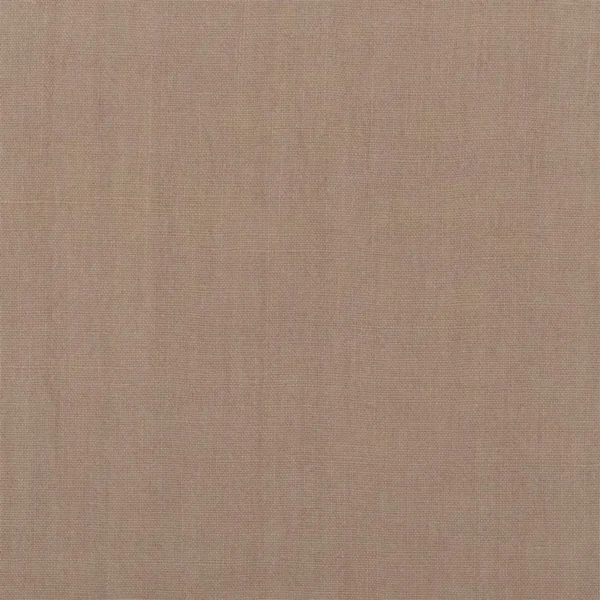 Brera Lino Fabric - Hazel by brown plain linen fabric from Designers Guild